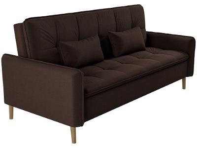 Sofá-cama Casal 3 Lugares Reclinável Veludo Matrix Donna