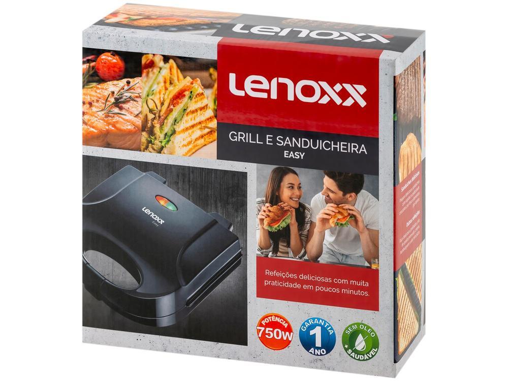 Sanduicheira/Grill Lenoxx Easy PSD121 Preta - 10