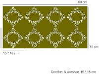 Adesivo de Azulejo Arabesco PVC Adesif N1905782 - 5
