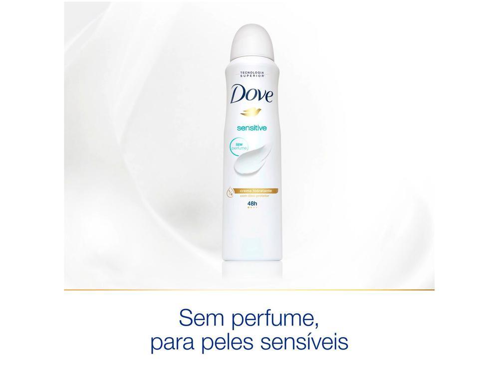 Desodorante Antitranspirante Aerossol Dove Sensitive 48 Horas sem Perfume 150ml - 13