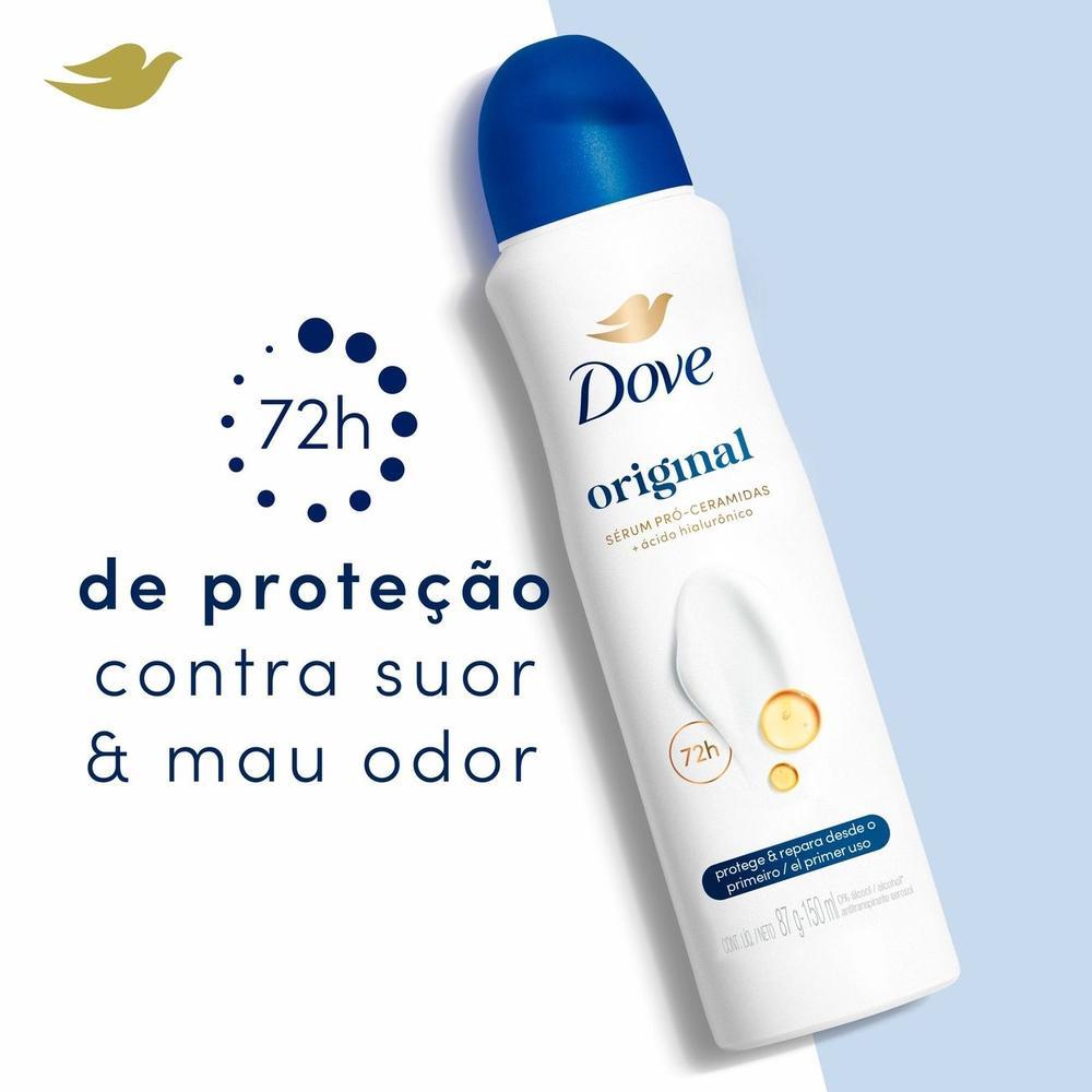 Desodorante Antitranspirante Aerossol Dove Original 72 Horas 150ml - 5
