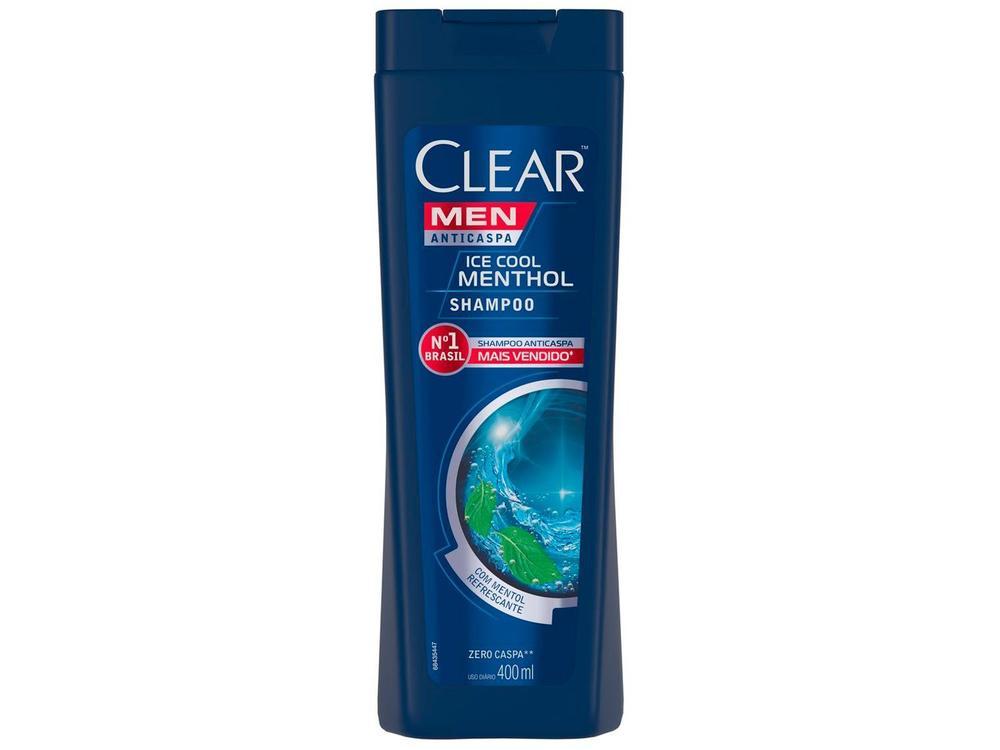 Shampoo Anticaspa Clear Men Ice Cool Menthol 400ml - 12