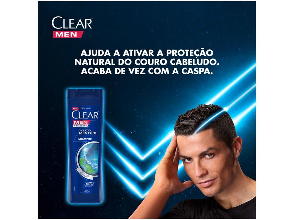 Shampoo Anticaspa Clear Men Ice Cool Menthol 400ml - 10