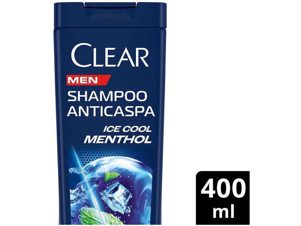 Shampoo Anticaspa Clear Men Ice Cool Menthol 400ml - 14