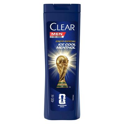 Shampoo Anticaspa Clear Men Ice Cool Menthol 400ml