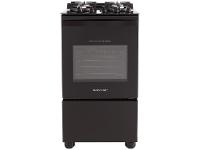 Fogão 4 Bocas Brastemp Preto Mesa de Vidro BFO4 - 1