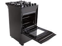 Fogão 4 Bocas Brastemp Preto Mesa de Vidro BFO4 - 5