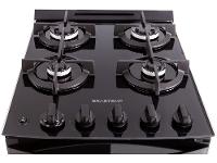 Fogão 4 Bocas Brastemp Preto Mesa de Vidro BFO4 - 6