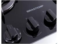 Fogão 4 Bocas Brastemp Preto Mesa de Vidro BFO4 - 8