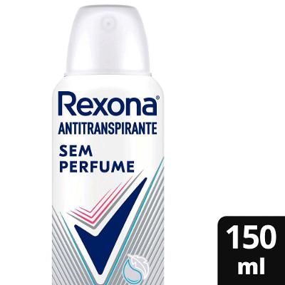 Desodorante Antitranspirante Aerossol Rexona sem Perfume Feminino 72 Horas 150ml