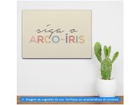 Placa Decorativa MDF Siga o Arco-íris 20x29cm - 2
