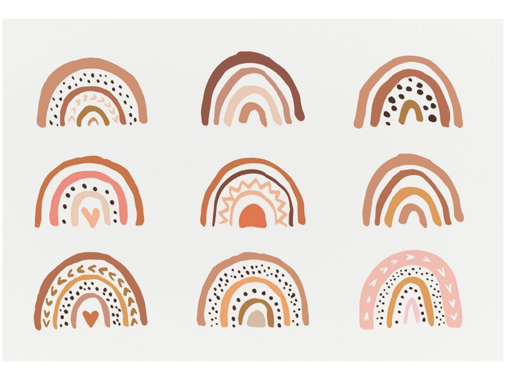 Placa Decorativa MDF Rainbows 20x29cm - 1