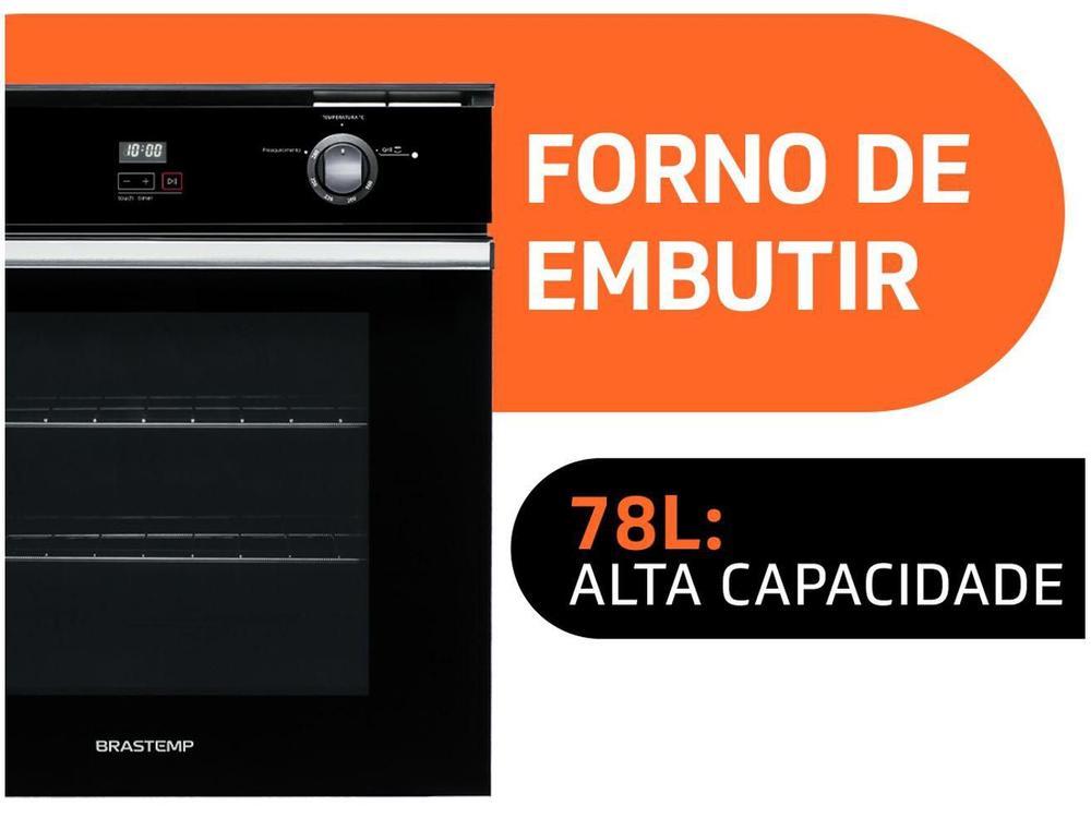 Forno a Gás de Embutir Brastemp Grill com Timer - 3