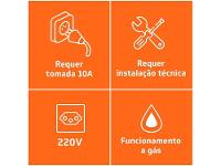 Forno a Gás de Embutir Brastemp Grill com Timer - 6