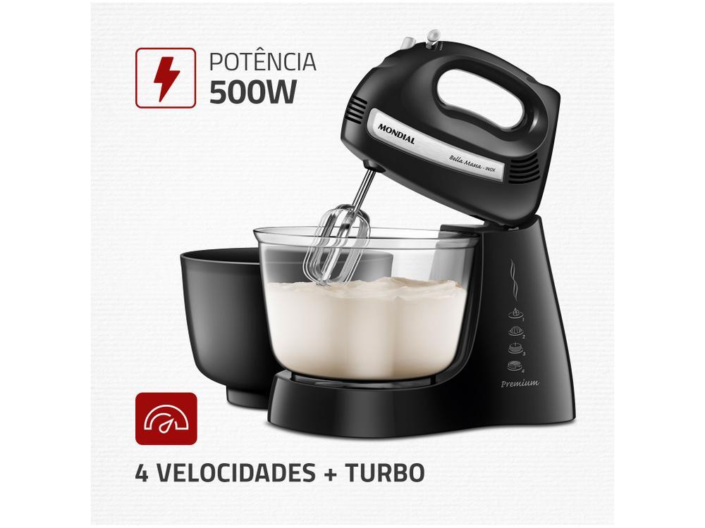 Batedeira Mondial 500W Bella Massa B-23 NP - 10