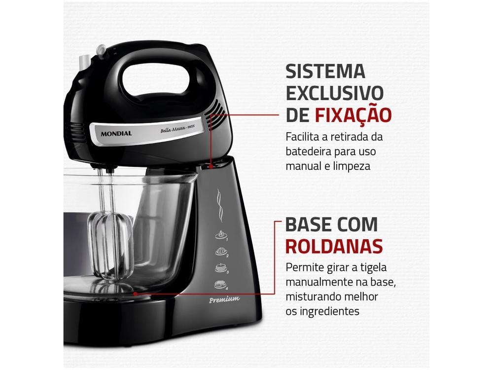 Batedeira Mondial 500W Bella Massa B-23 NP - 13