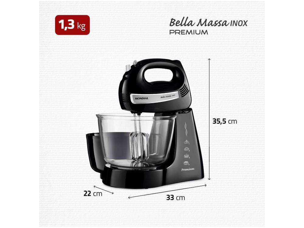 Batedeira Mondial 500W Bella Massa B-23 NP - 15