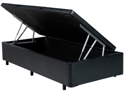 Base Cama Box Solteiro V-Joy com Baú 38x88x188cm Bravus