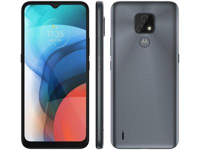Smartphone Motorola Moto E7 32GB Cinza Metálico 4G Octa-Core 2GB RAM 6,5” Câm. Dupla + Selfie 5M