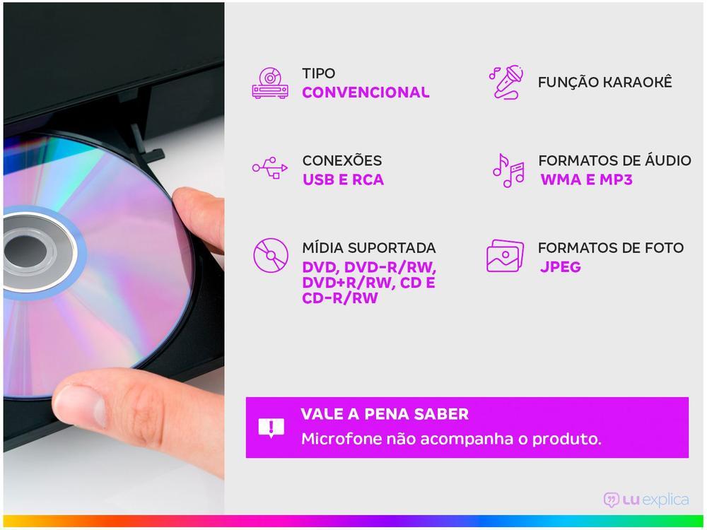 Aparelho de Karaokê DVD Player Mondial D-20 - 2