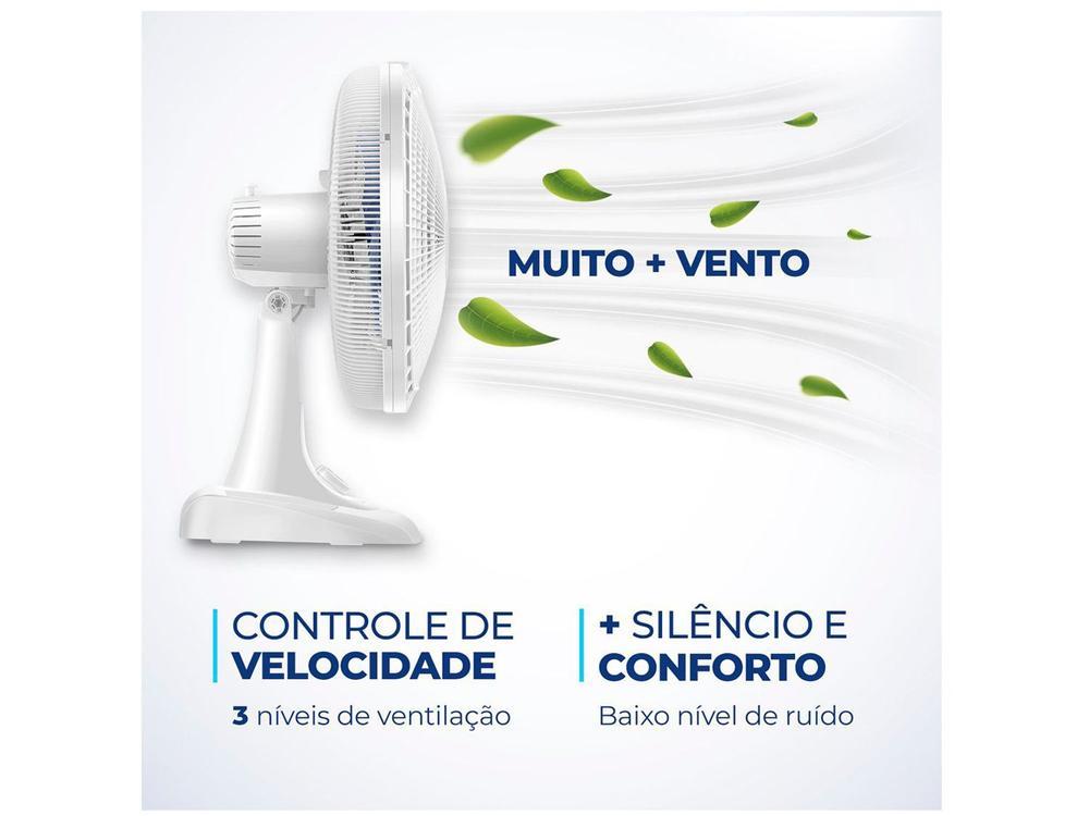 Ventilador de Mesa Mondial Super Power VSP-40-W 40cm 6 Pás 3 Velocidades Branco e Azul - 21