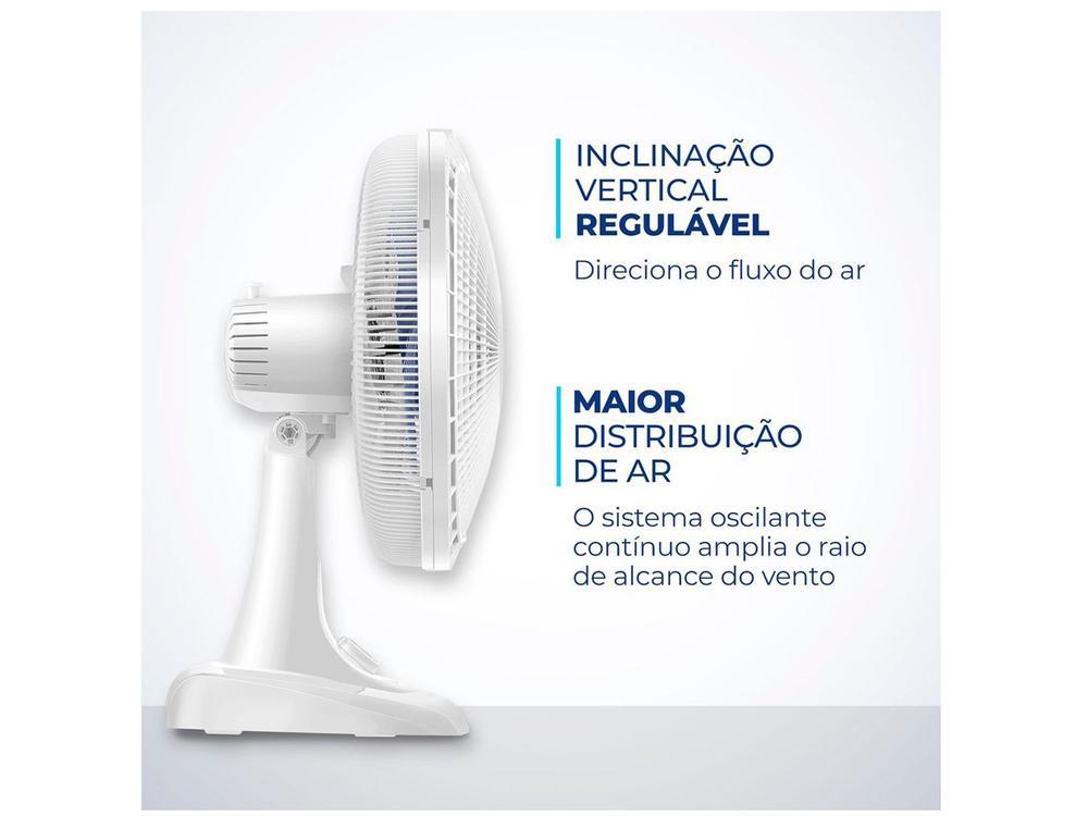 Ventilador de Mesa Mondial Super Power VSP-40-W 40cm 6 Pás 3 Velocidades Branco e Azul - 22
