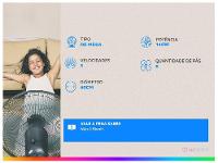 Ventilador de Mesa Mondial Super Power VSP-40-W 40cm 6 Pás 3 Velocidades Branco e Azul - 11