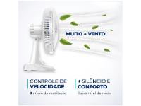 Ventilador de Mesa Mondial Super Power VSP-40-W 40cm 6 Pás 3 Velocidades Branco e Azul - 13