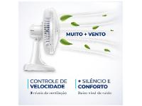Ventilador de Mesa Mondial Super Power VSP-40-W 40cm 6 Pás 3 Velocidades Branco e Azul - 21