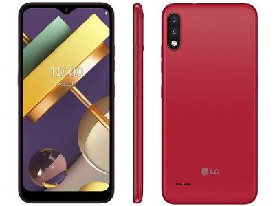 Smartphone LG K22 Red 4G Quad-Core 2GB RAM Tela 6,2” Câm. Dupla + Selfie 5MP Dual Chi