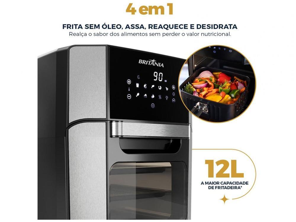 Air Fryer Britânia Oven BFR2100 Preto 12L com Timer - 18