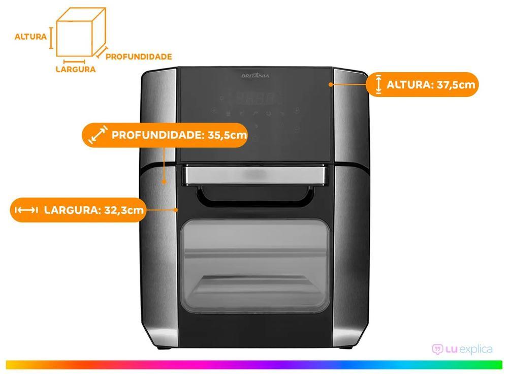 Air Fryer Britânia Oven BFR2100 Preto 12L com Timer - 5