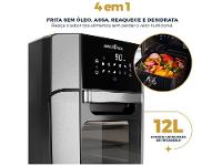 Air Fryer Britânia Oven BFR2100 Preto 12L com Timer - 18