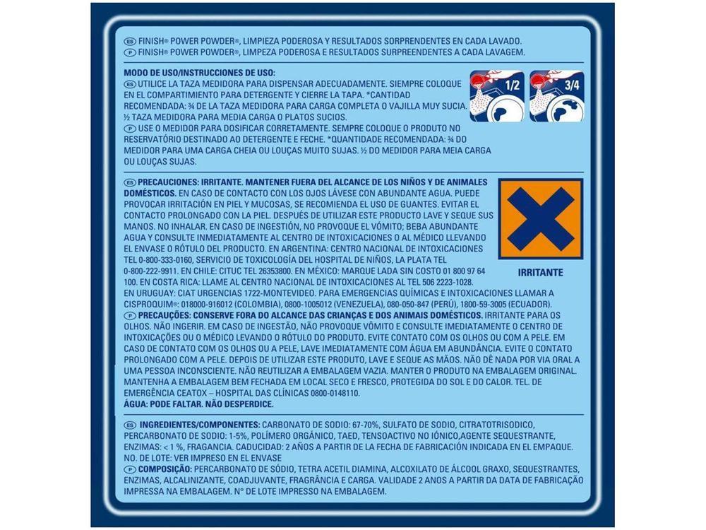 Detergente para Lava Louças em Pó Finish 1kg - 3