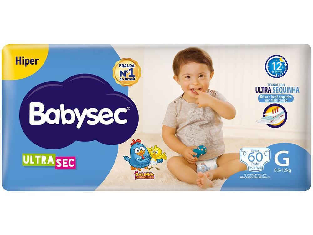 Fralda Babysec Ultrasec Galinha Pintadinha Tam. G 8,5 a 12kg 60 Unidades - 14