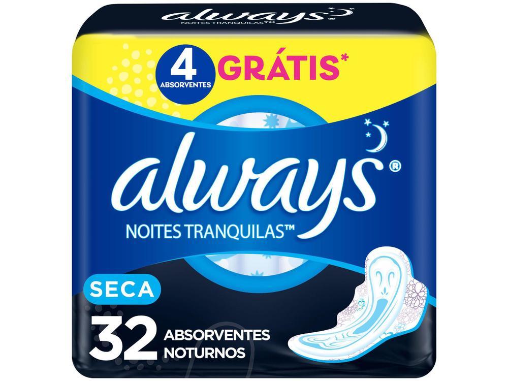 Absorvente Noturno Always Noites Tranquilas Seca G - 17
