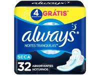 Absorvente Noturno Always Noites Tranquilas Seca G - 17