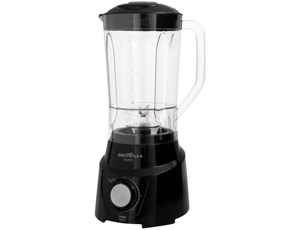 Liquidificador Britânia Turbo BLQ970P Preto 4 Velocidades 900W - 12