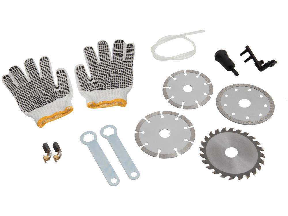 Serra Mármore Elétrica Nell MB91105 110mm  - 1300W 1200 RPM 8 Peças - 8