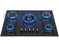 Cooktop 5 Bocas Mondial a Gás GLP Preto - 1
