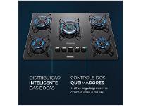 Cooktop 5 Bocas Mondial a Gás GLP Preto