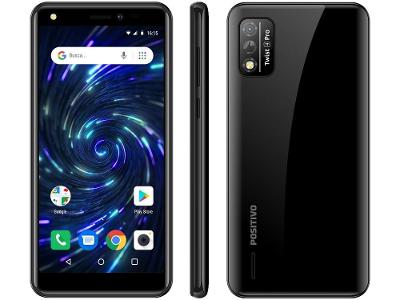 Smartphone Positivo Twist 4 Pro 64GB Preto 4G  Octa-Core 1GB RAM Tela 5,5” Câm. 8MP + Selfie 5M