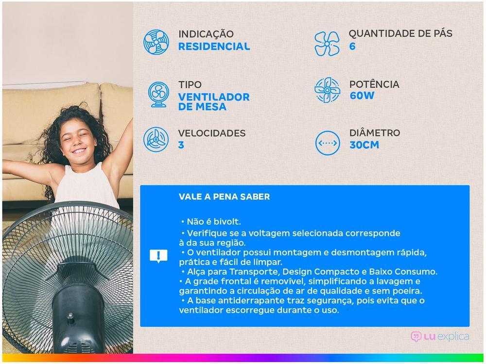 Ventilador de Mesa Mondial Super Power VSP-30-W - 11