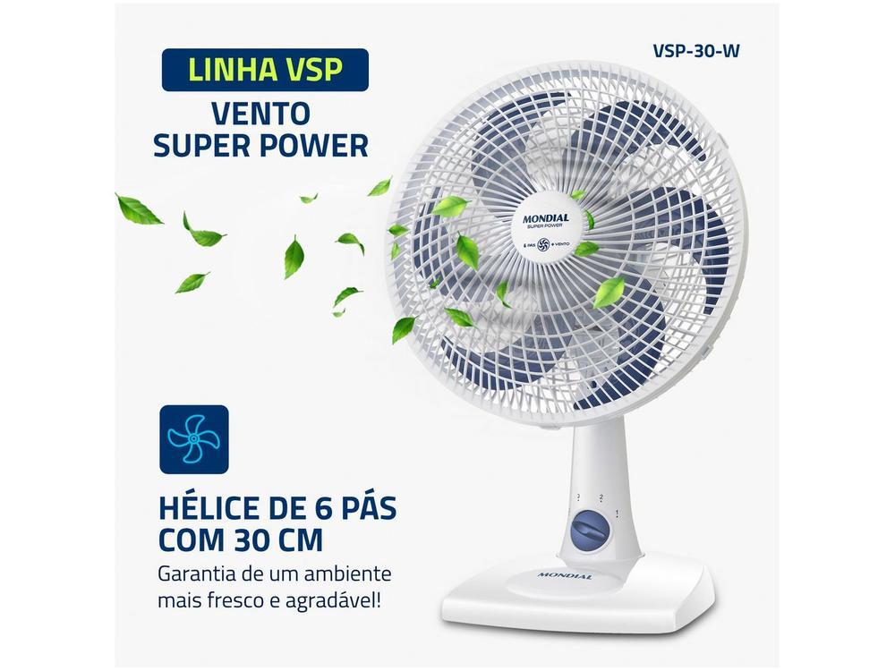 Ventilador de Mesa Mondial Super Power VSP-30-W - 4