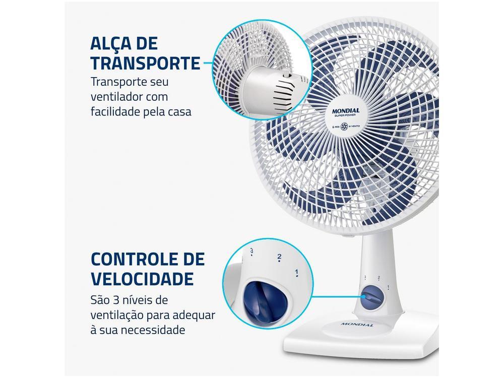 Ventilador de Mesa Mondial Super Power VSP-30-W - 7