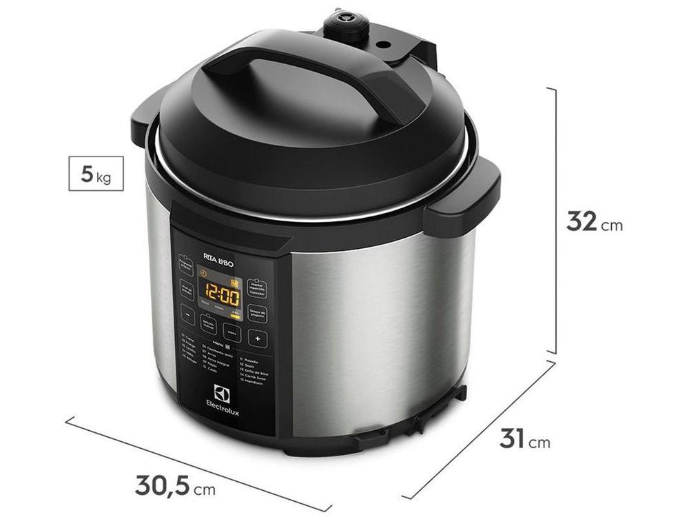 Panela de Pressão Elétrica 6L Electrolux PCC20 4340AJBR483 Rita Lobo - 2