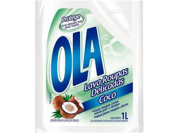 Sabão Líquido Concentrado Ola Lava Roupas Delicadas Coco 1L - 2