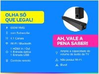 Soundbar LG com Subwoofer Bluetooth 600W 4.1 Canais SNH5 - 2