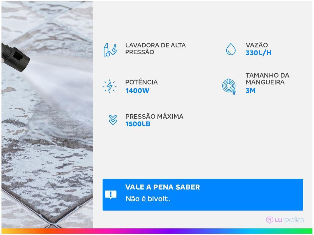 Lavadora de Alta Pressão e Desobstruidora WAP 1500PSI 1400W  Atacama Black Ultra - 11