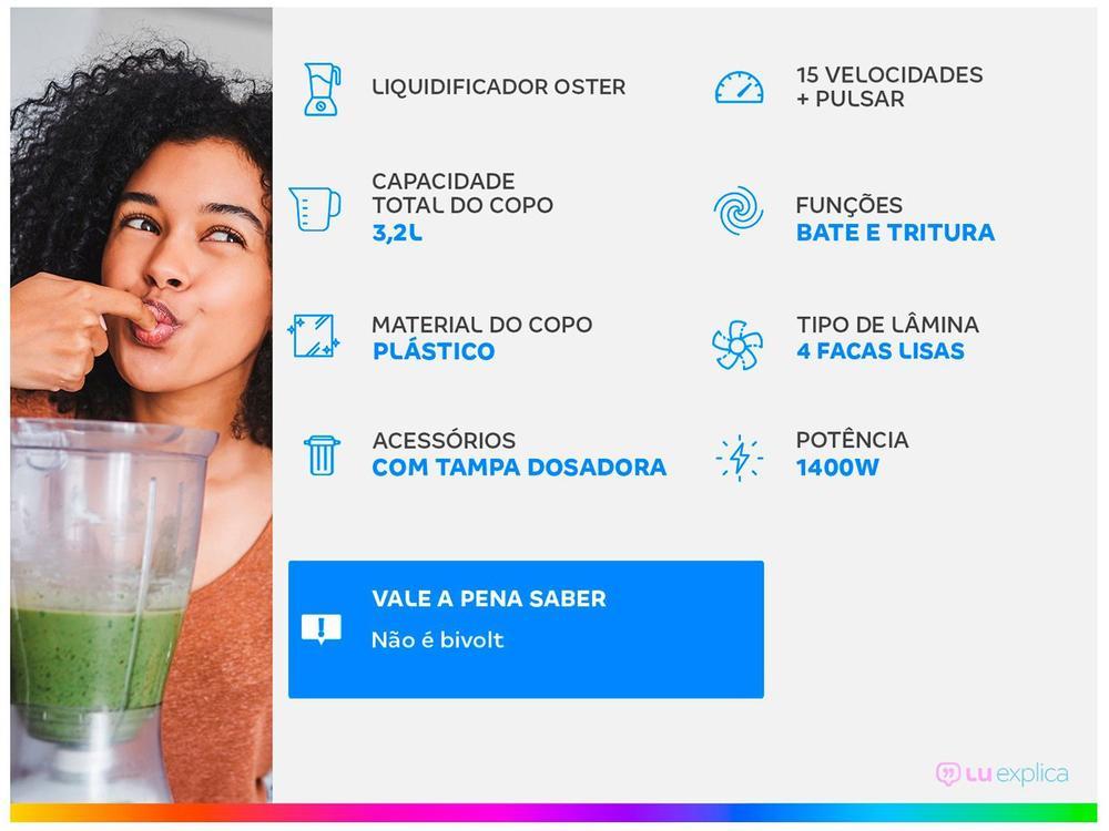Liquidificador Oster 1400 Full OLIQ610 Preto - 11